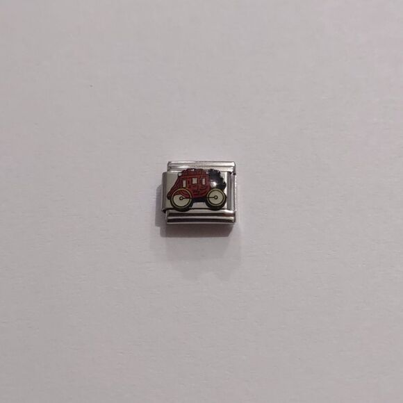 Wagon Italian Link‎ Stainless Steel Charm for Nomination Style Bracelet - Picture 1 of 1